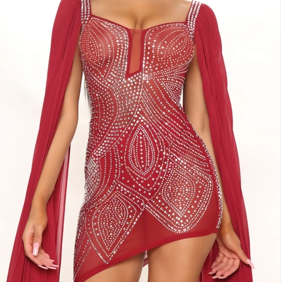 Evening dress - Prom - Red - Medium - Picture 3 of 4